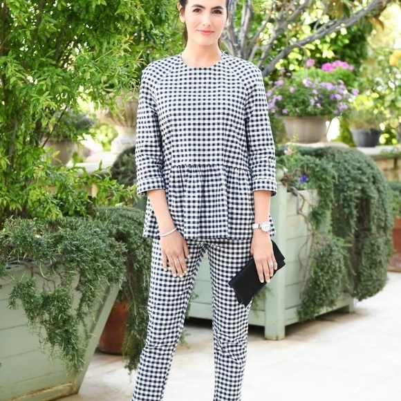 Victoria Beckham for Target gingham peplum top - Picture 3 of 7